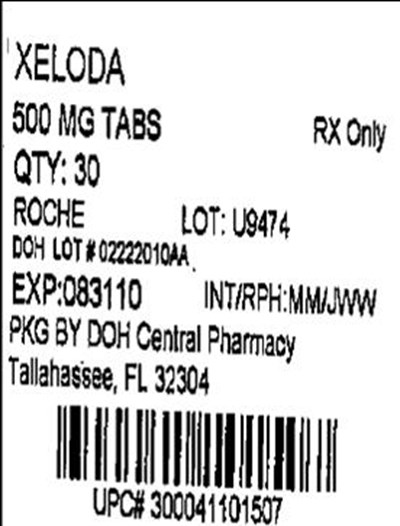 Principal Display Panel (Xeloda 500mg(roche))